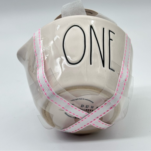 Rae Dunn ONE HALF THIRD QUARTER Ceramic Measuring Sets - pink interior - Picture 5 of 5